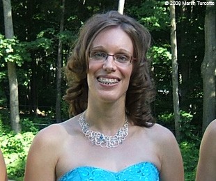 Marie-Hélène Cyr - After orthognathic surgeries (August 9, 2008)